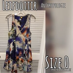 Leifdottir silk dress by Anthropologie size 0